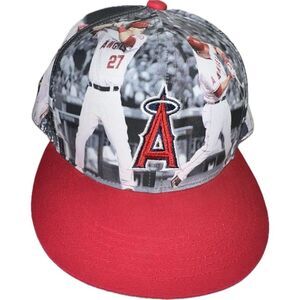 Mike Trout California Angels Photo Cap Hat State‎ Farm Promo All Over Print